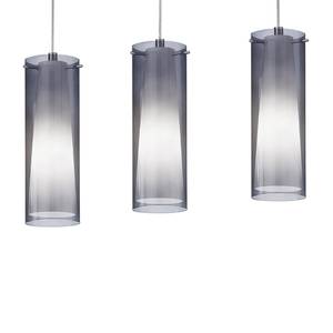 Luminaires suspendus PINTO NERO Verre / Acier - 3 ampoules