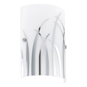 Wandlamp Rivato glas / staal - 1 lichtbron