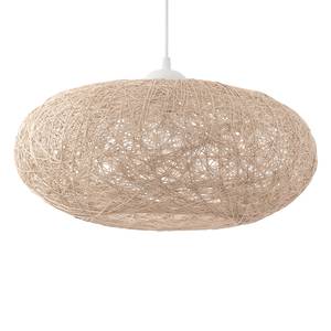 Hanglamp Campilo textielmix / kunststof - 1 lichtbron - Beige