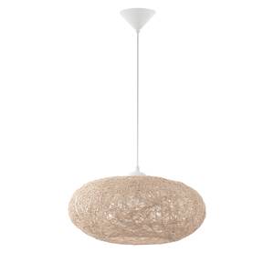 Hanglamp Campilo textielmix / kunststof - 1 lichtbron - Beige