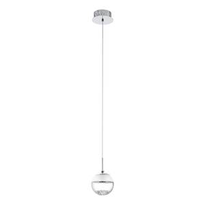 LED-hanglamp Montefio I kristalglas / staal - 1 lichtbron