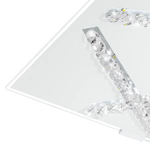LED-plafondlamp Sorrenta kristalglas / staal - 1 lichtbron