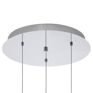 LED-Pendelleuchte Montefio II Kristallglas / Stahl - 3-flammig