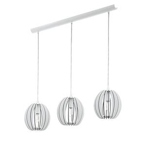 Hanglamp Cossano I staal - 3 lichtbronnen - Wit