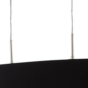 Hanglamp Pasteri II textielmix / staal - 2 lichtbronnen - Zwart - Breedte: 75 cm