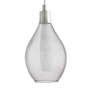 LED-Pendelleuchte Pontevedra II Glas / Stahl - Flammenanzahl: 5