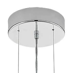 Hanglamp Clemente II kristalglas / staal - 3 lichtbronnen