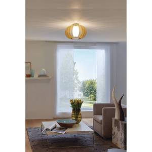 Plafondlamp Stellato glas / hout - 1 lichtbron - Beige