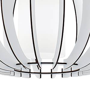 Hanglamp Stellato 2 glas / hout - 1 lichtbron - Wit - Breedte: 40 cm