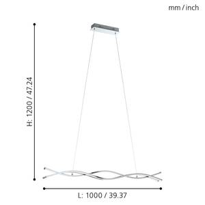 LED-Pendelleuchte Lasana IV Kunststoff / Stahl - 3-flammig