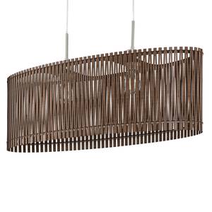 Suspension Sendero III Bois / Acier - 2 ampoules - Marron