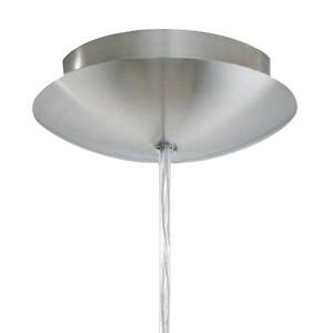 Suspension Tindori Verre / Bois - 1 ampoule - Blanc - Largeur : 38 cm
