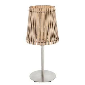 Tischleuchte Sendero Holz / Stahl - 1-flammig - Beige