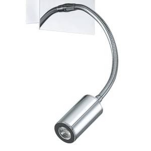 LED-Wandleuchte Halva Mischgewebe / Stahl - 2-flammig