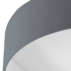 LED-Deckenleuchte Palomaro Mischgewebe / Kunststoff - 1-flammig - Grau
