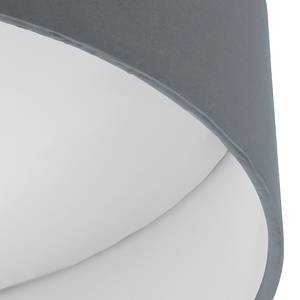 LED-Deckenleuchte Palomaro Mischgewebe / Kunststoff - 1-flammig - Grau