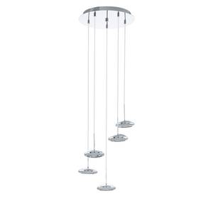 LED-hanglamp Tarugo III kunststof / roestvrij staal - 5 lichtbronnen