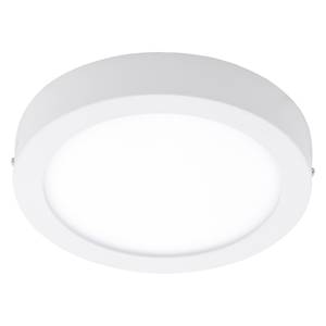 LED-plafondlamp Fueva III kunststof / staal - 1 lichtbron - Wit - Diameter: 23 cm