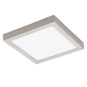 LED-plafondlamp Fueva IV kunststof / staal - 1 lichtbron - Wit/zilverkleurig - Breedte: 30 cm