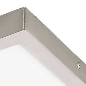 LED-plafondlamp Fueva IV kunststof / staal - 1 lichtbron - Wit/zilverkleurig - Breedte: 30 cm
