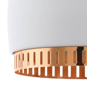 Hanglamp Cocno staal - 1 lichtbron - Wit/Koper