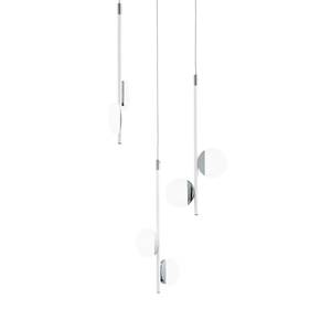 LED-hanglamp Olindra I kunststof / staal - 6 lichtbronnen