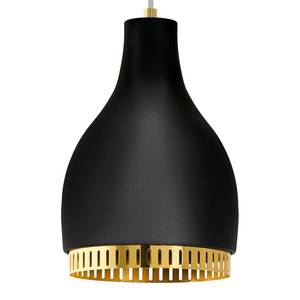 Hanglamp Cocno staal - 1 lichtbron - Zwart/Koperkleurig