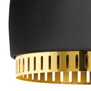 Hanglamp Cocno staal - 1 lichtbron - Zwart/Koperkleurig