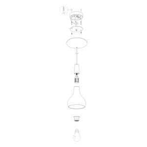 Suspension Sabinar I Acier - 1 ampoule - Blanc