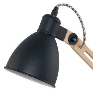 Lampe Torona Acier / Bois - 1 ampoule - Noir