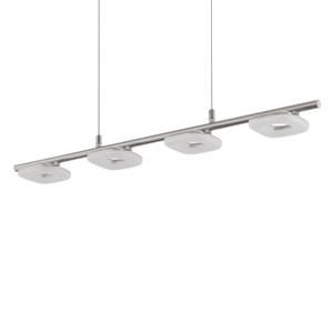 LED-hanglamp Litago kunststof / staal - 4 lichtbronnen