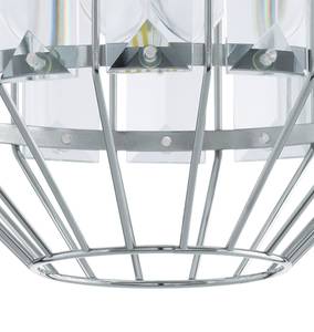 Hanglamp Pedrola kristalglas / staal - 1 lichtbron