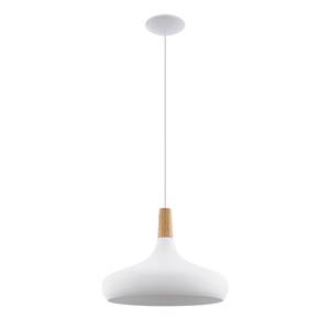 Hanglamp Sabinar III staal - 1 lichtbron - Wit