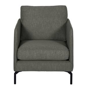 Fauteuil Canelas geweven stof - Antraciet