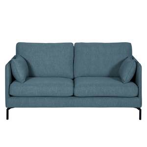 Sofa Canelas (2-Sitzer) Webstoff - Jeansblau