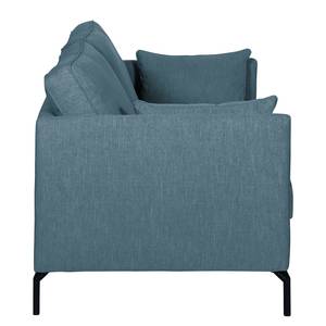 Sofa Canelas (2-Sitzer) Webstoff - Jeansblau