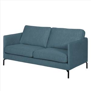 Sofa Canelas (2-Sitzer) Webstoff - Jeansblau