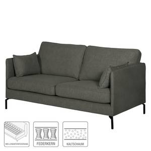 Sofa Canelas (2-Sitzer) Webstoff - Anthrazit