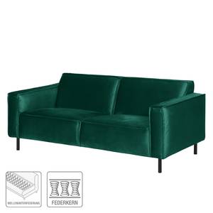 Sofa Uhand (3-Sitzer) Samt - Antikgrün