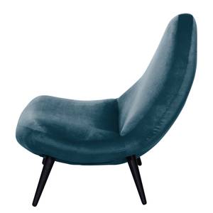 Fauteuil Imala II fluweel - Donkerblauw