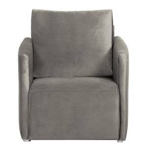 Fauteuil Thrall II fluweel - Grijs