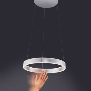 LED-hanglamp Arina kunststof/staal - zilverkleurig - 2 lichtbronnen