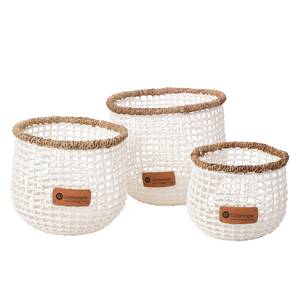 Corbeilles Missouri Triple (lot de 3) Cellulose - Blanc