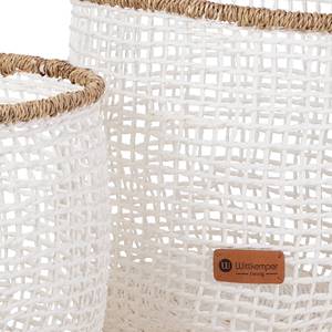 Corbeilles Missouri Round II (lot de 2) Jute - Blanc / Marron