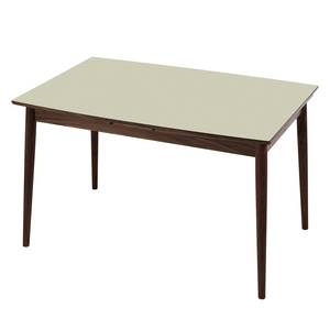 Table extensible Arvid Partiellement en noyer massif - Noyer - Sable - Largeur : 122 cm - Marron