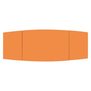Eettafel Arvid deels massief walnoothout - walnotenhout - Oranje - Breedte: 122 cm - Bruin