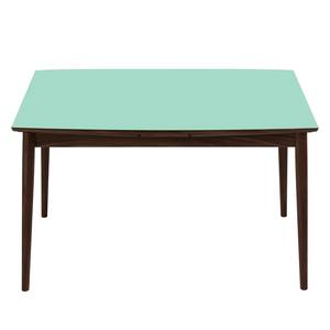 Table extensible Arvid Partiellement en noyer massif - Noyer - Menthe - Largeur : 122 cm - Marron