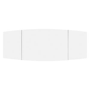 Table extensible Arvid Partiellement en chêne massif - Chêne - Blanc - Largeur : 122 cm - Noir