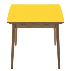 Table extensible Arvid Partiellement en chêne massif - Chêne - Jaune - Largeur : 82 cm - Chêne clair