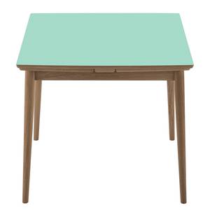 Eettafel Arvid deels massief eikenhout - eikenhout - Mintkleurig - Breedte: 82 cm - Lichte eikenhouten